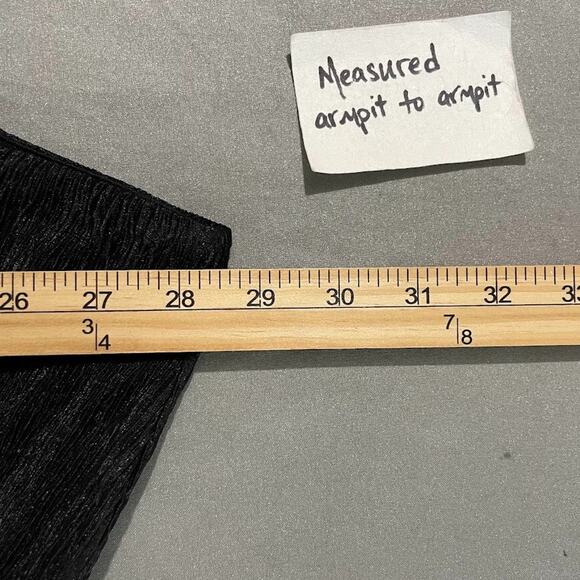 Torrid Plus Size 6 6X Black Sleeveless Crinkle Sundress Surplice Gothic Romantic - Picture 10 of 13